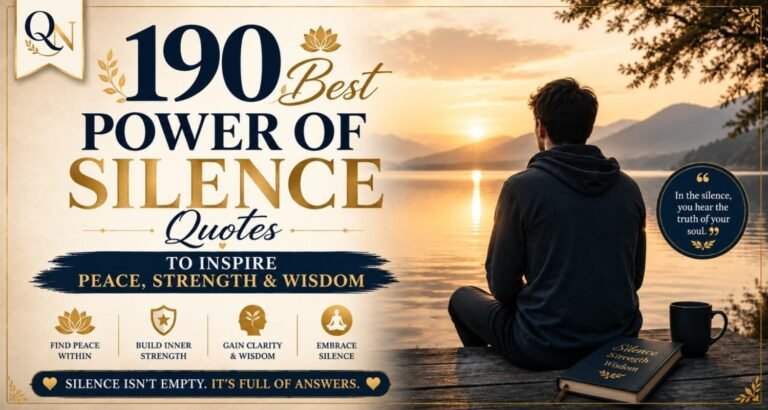 190 Best Power of Silence Quotes to Inspire Peace Strength & Wisdom 