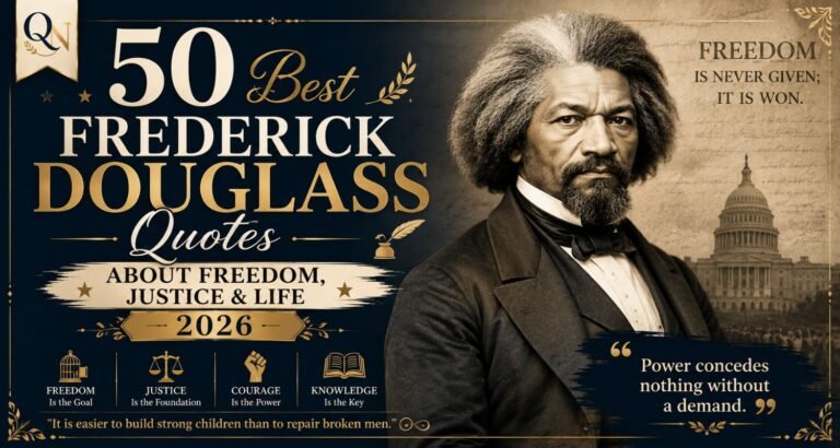 50 Best Frederick Douglass Quotes About Freedom, Justice & Life 2026