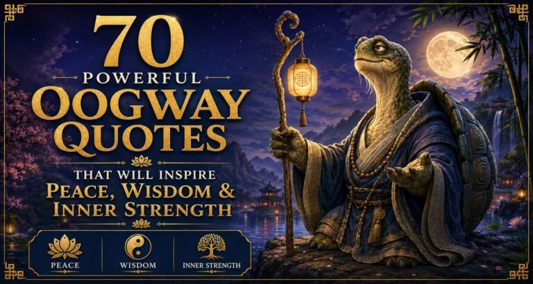 70 Powerful Oogway Quotes That Will Inspire Peace, Wisdom & Inner Strength