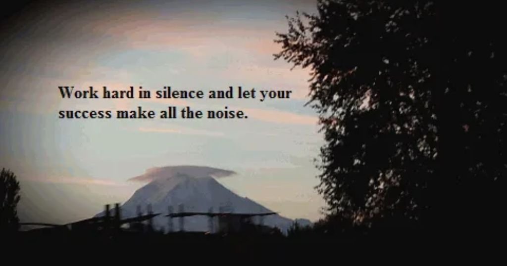Quotes on Working Hard in Silence