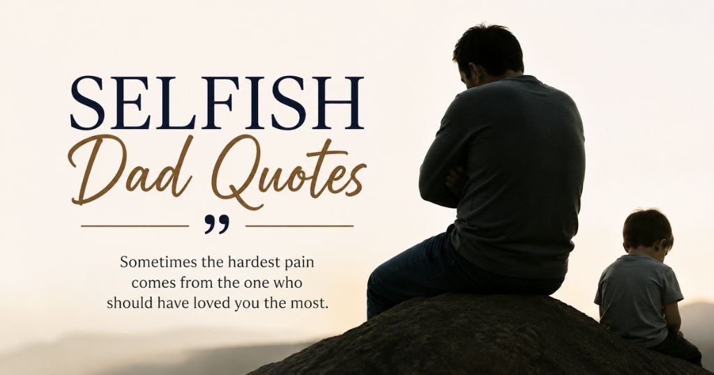 Selfish Dad Quotes