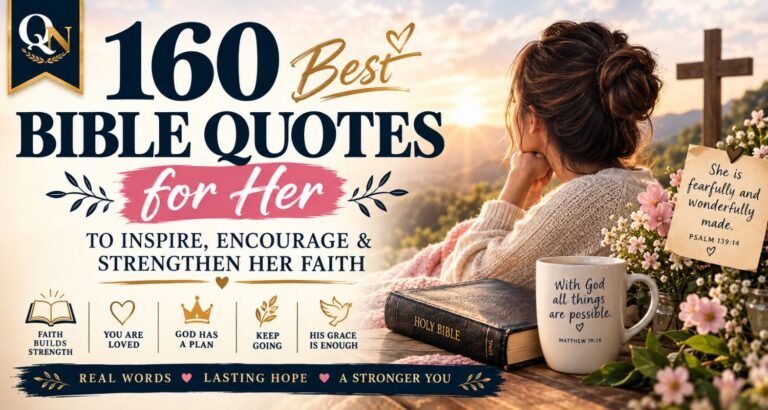 160 Bible Quotes for Her to Inspire, Encourage & Strengthen Her Faith
