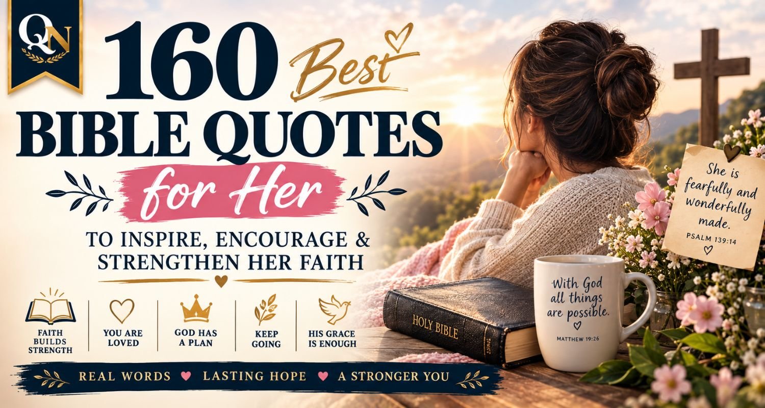 160 Bible Quotes for Her to Inspire, Encourage & Strengthen Her Faith