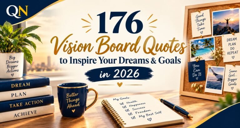 176 Vision Board Quotes to Inspire Your Dreams & Goals in 2026