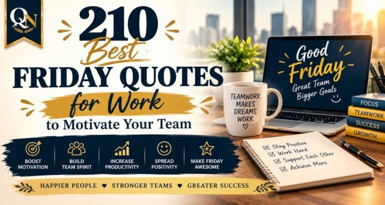 210 Best Friday Quotes for Work to Motivate Your Team