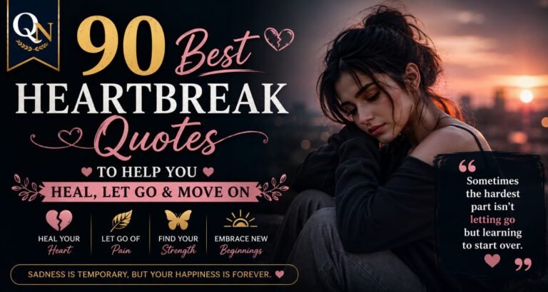 90 Best Heartbreak Quotes to Help You Heal, Let Go & Move On